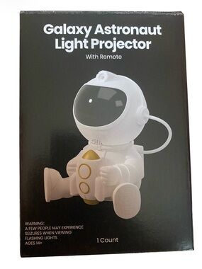 Galaxy Astronaut Light Projector - White New In Box